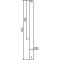 Dekorativ puller | Serie 480B | � 82 mm | fastmonteret, til indst�bning i beton med jordanker, total l�ngde ca. 1300 mm | uden l�s | uden �je